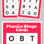 Phonics Bingo Cards Bingo Cards Bingo Cards