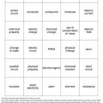 Physical Science Bingo Cards To Download Print And Customize