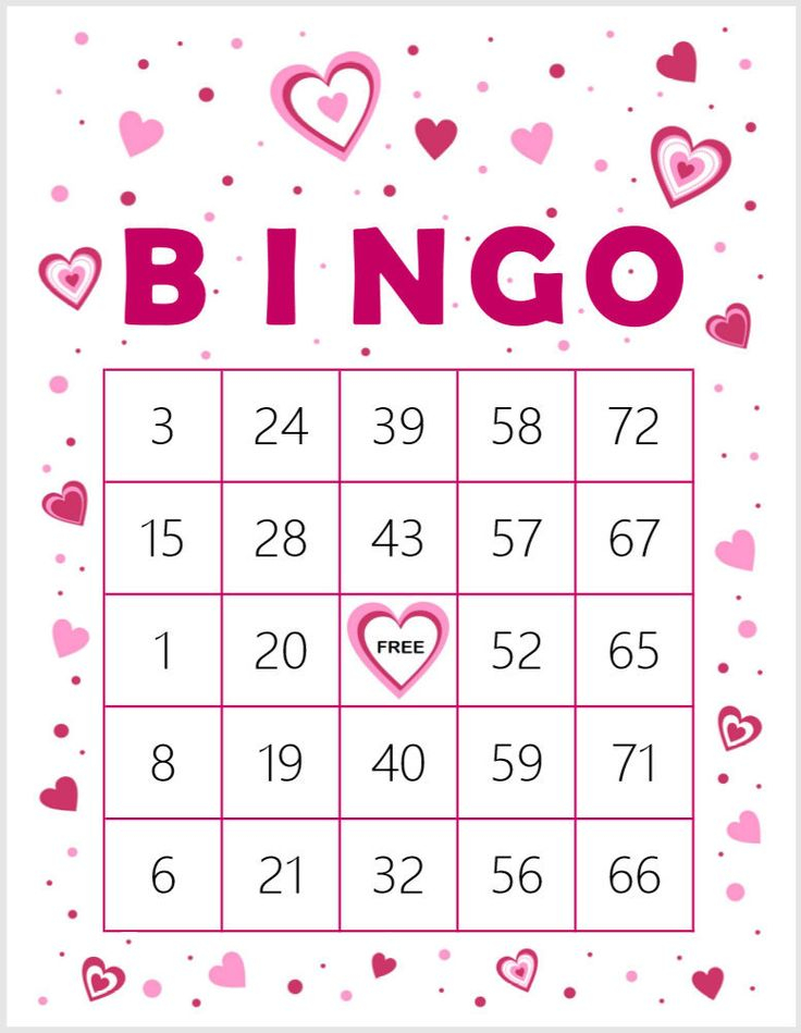 Pin On Bingo Cards