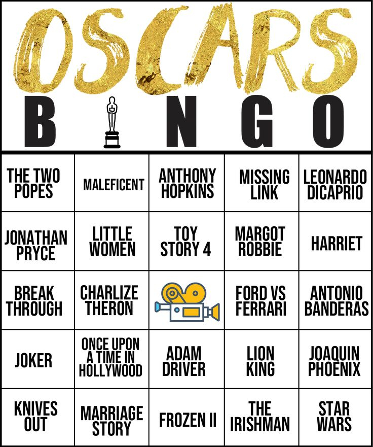 Pin On Oscar Party Games