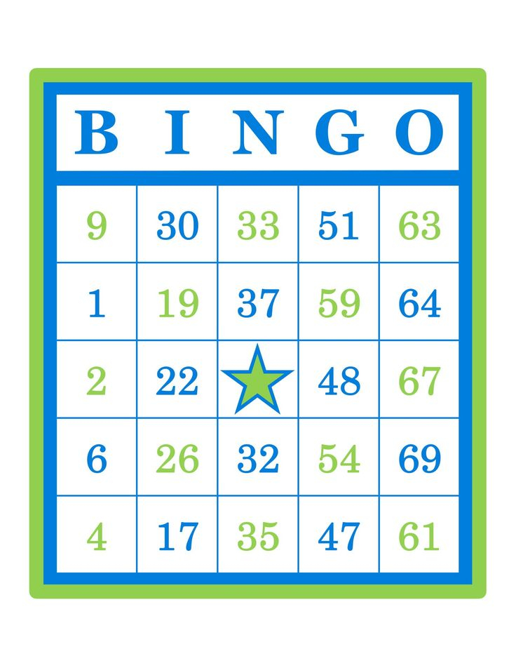 Pin On Printable Bingo Cards