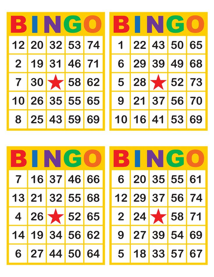 Pin On Printable Bingo Cards