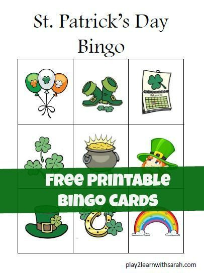 Play2learnwithsarah Bingo Cards Printable Free