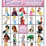 Princess Printable Bingo Cards 8 5 X 11 10 Etsy Bingo