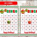 Printable 30 Christmas Bingo Cards Printable Christmas