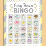 Printable Baby Shower Bingo 40 Unique Game Cards By