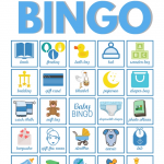 Printable Baby Shower Bingo Boy Cards 80 Boy Bingo Cards