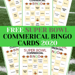 Printable Bingo Cards For Super Bowl Commercials