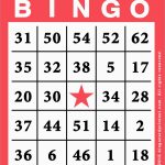 Printable Bingo Template Free Free Printable