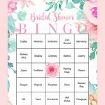 Printable Bridal Shower Bingo Cards Printable Bingo Cards