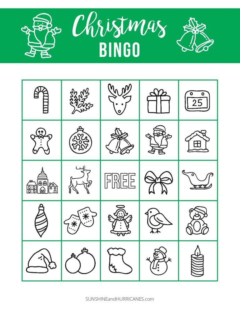 Printable Christmas BINGO Christmas Bingo Christmas 