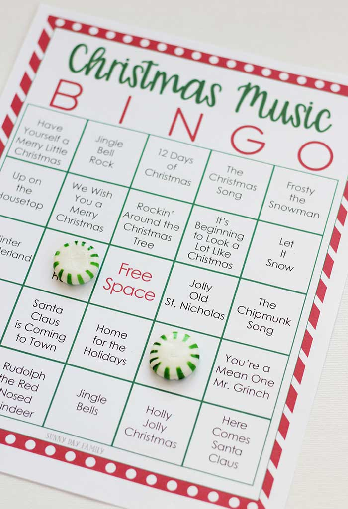 Printable Christmas Music Bingo With 3 Fun Ways To Play 
