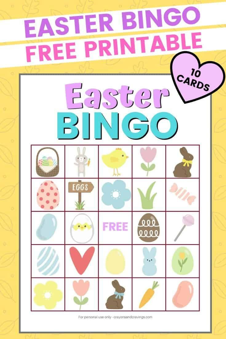 Printable Easter Bingo Game Cards Teachers Pay Teachers 