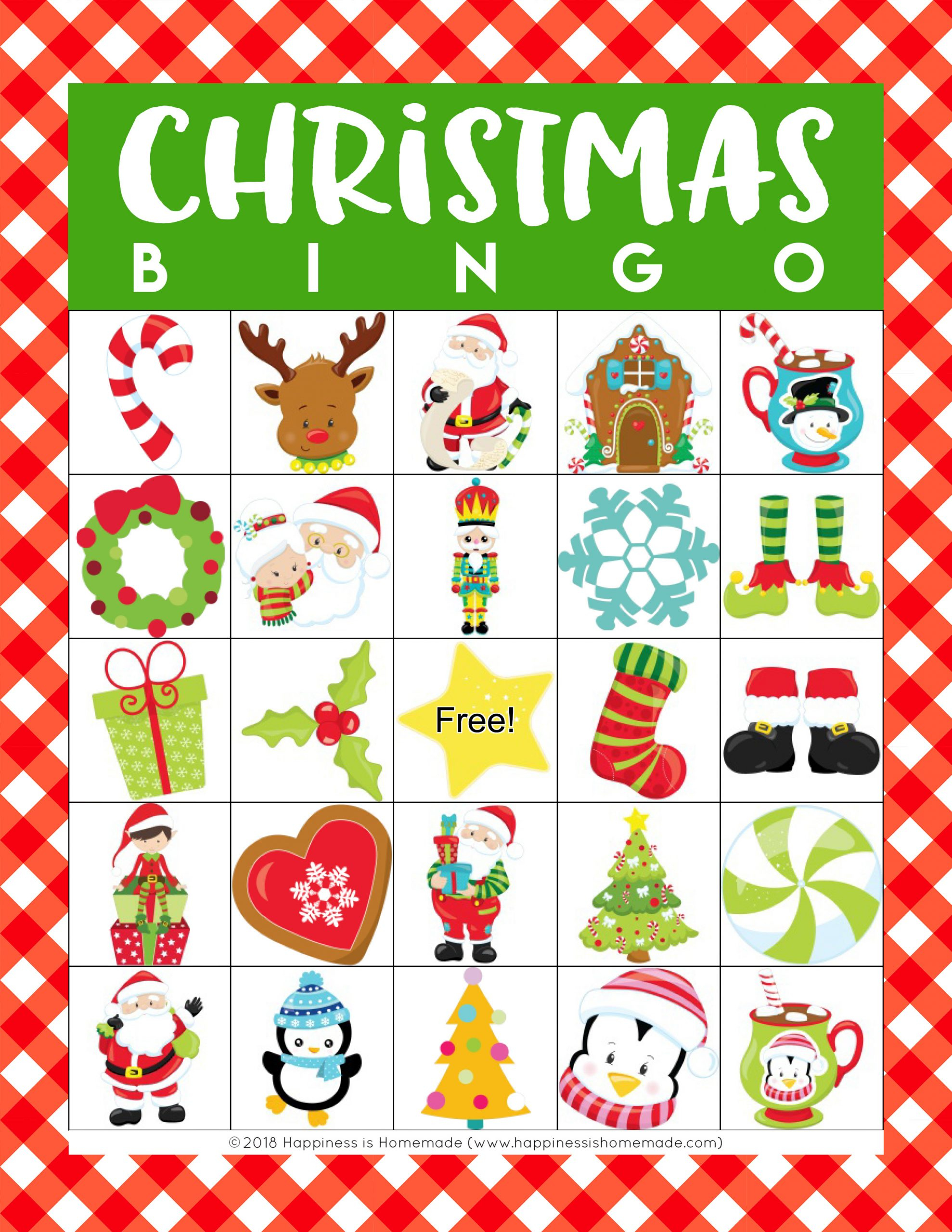 Printable Holiday Bingo Cards For Large Groups Printable 