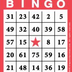 Printable Number Bingo Cards 1 75 Printable Card Free