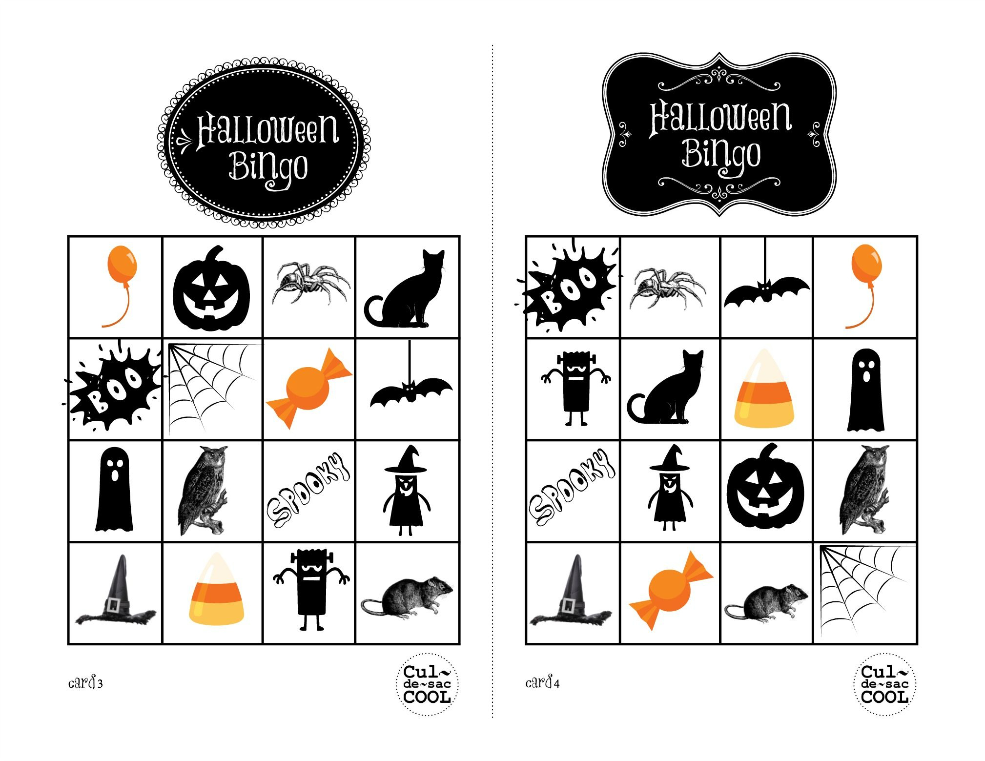 Printable Pumpkin Bingo Cards Printable Bingo Cards