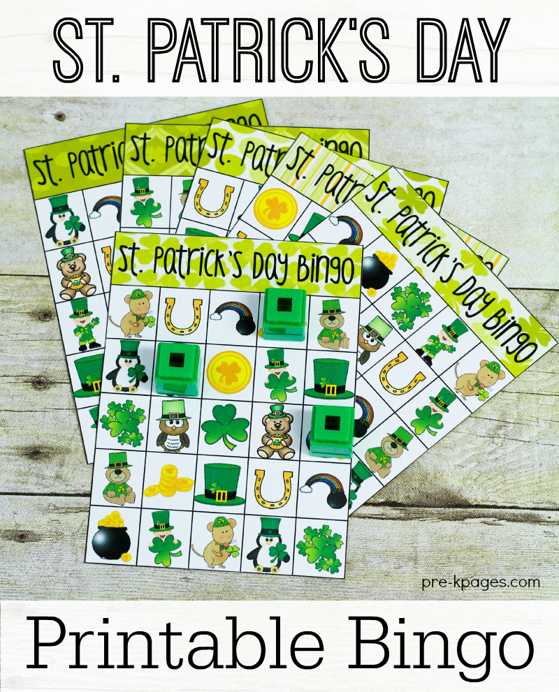 Printable St Patrick s Day Bingo Printable Bingo Cards