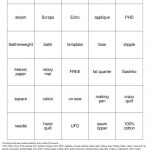 QUILT Bingo Cards To Download Print And Customize