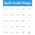 Quilt Guild Bingo Quilt Guild Programs Quilt Guild