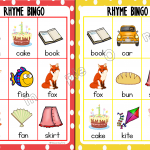 Rhyming Bingo The Alphabet Tree