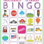 Road Trip Bingo Printable Game Free Download Of 6 Travel