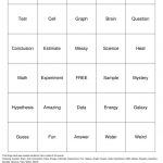 Science Bingo Cards To Download Print And Customize