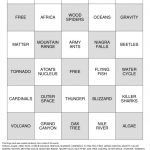 SCIENCE Bingo Cards To Download Print And Customize