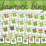 Shamrock Bingo Game Printable Preschool And Kindergarten
