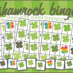 Shamrock Bingo Game Printable Preschool And Kindergarten