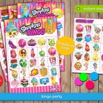 Shopkins Bingo Game Printable Birthday Party Games