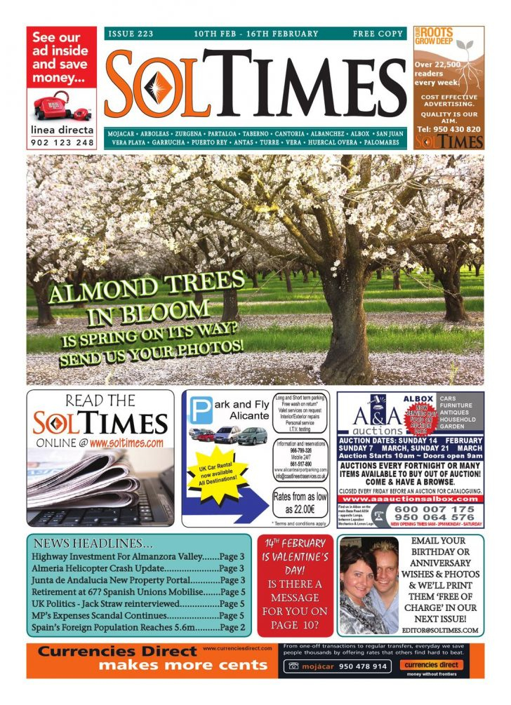 Sol Times Newspaper Issue 223 Costa Almerica Edition 