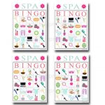 Spa Bingo Printable Game Girls Party Game Spa Party