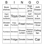 Spring Cleaning Bingo Card