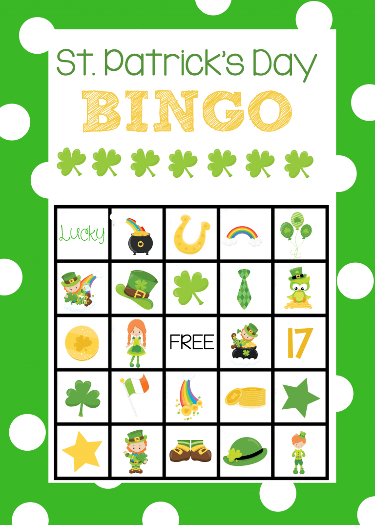 St Patrick s Day Bingo Game In 2020 With Images St
