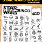 Star Wars Bingo Free Printable Party Game Paper Trail