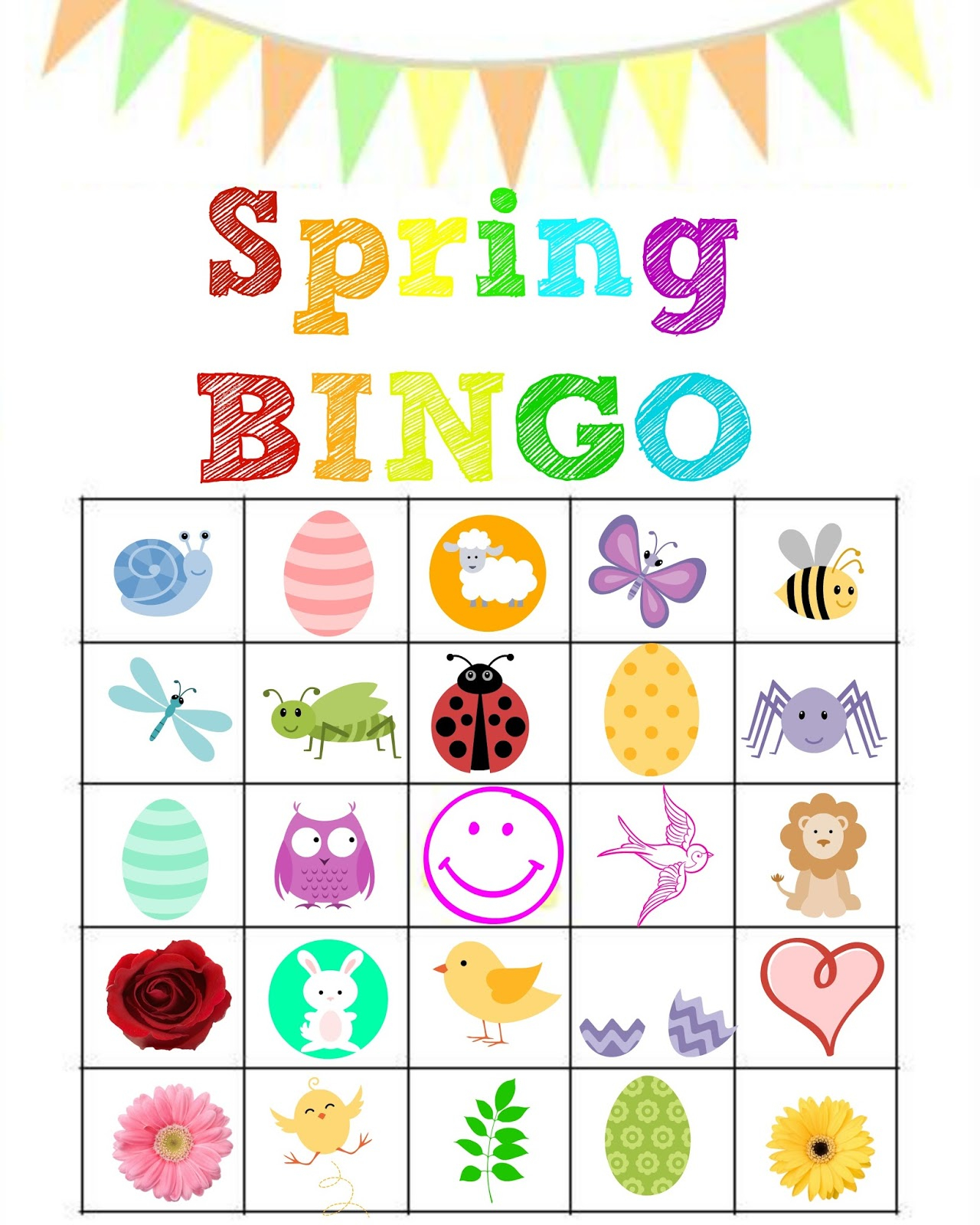 Stronger Than The Average Mom Spring Bingo Printables