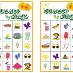 Summer Bingo Game With Free Printables