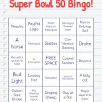 Super Bowl 50 Bingo Bingo Card Generator Bingo Cards
