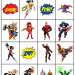 Super Hero Bingo Big D And Me