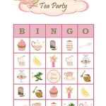 Tea Party Bingo 30 Printable Bingo Game Cards For Girls
