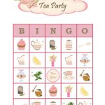 Tea Party Bingo 30 Printable Bingo Game Cards For Girls Etsy