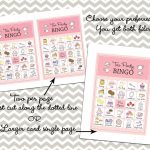 Tea Party Bingo In Pink 20 Unique Game Cards Printable