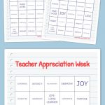 Teacher Appreciation Week Bingo Free Printable Bingo