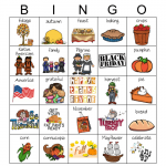 THANKSGIVING Bingo Card