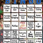 The College Party Bingo Card Drinking Game Holytaco