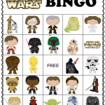 The Cozy Red Cottage Star Wars Dinner Bingo And Match Game