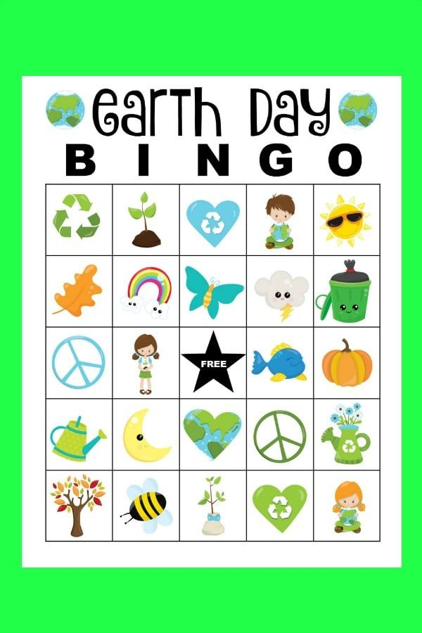These Free Printable Earth Day Bingo Cards Are Fun And A 