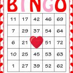 Valentine s Bingo Cards Printable Download Prefilled