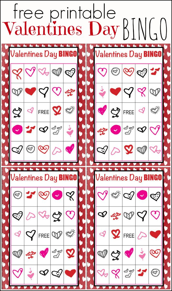 Valentines Day BINGO Free Printable Our Thrifty Ideas 