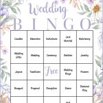 Wedding Bingo Cards PRINTABLE DOWNLOAD Prefilled